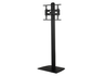 B-Tech BT8582/BB Large Flat Screen Single Column Floor Stand For Up to 55" Screen