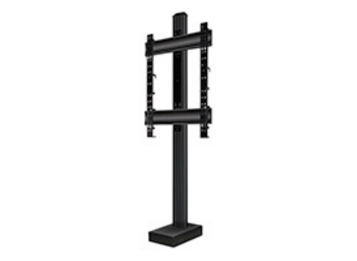 B-Tech BT8587/B Bolt-Down Column Mounted Digital Signage Stand With Retractable Base Multimedia Carts & Stands B-Tech