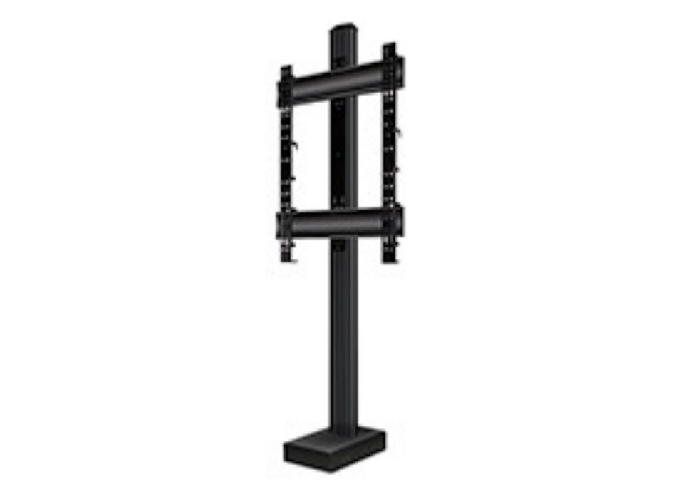 B-Tech BT8587/B Bolt-Down Column Mounted Digital Signage Stand With Retractable Base Multimedia Carts & Stands B-Tech