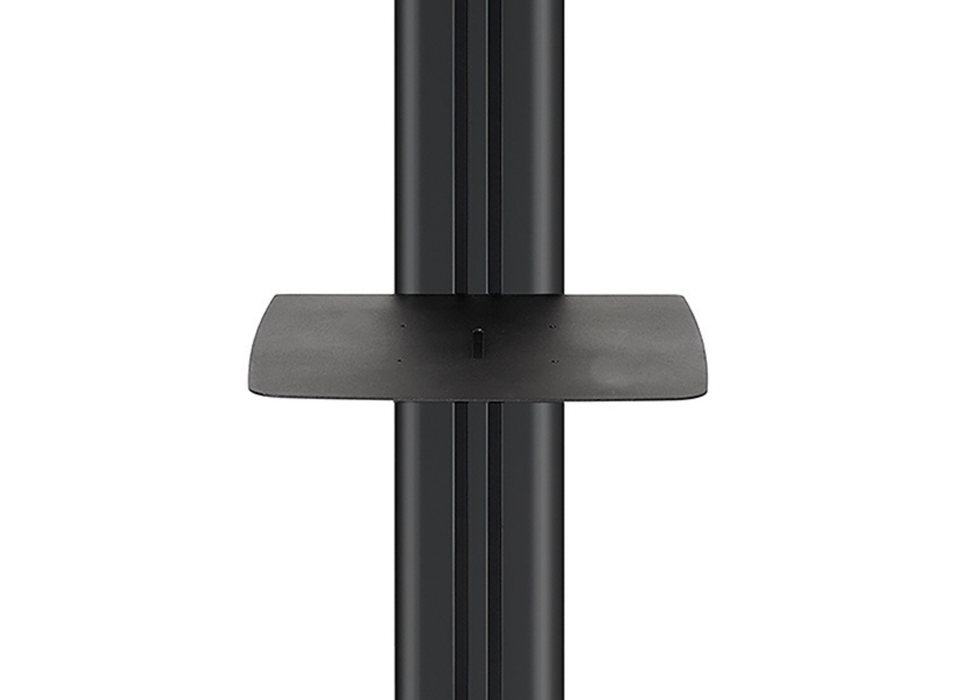B-Tech BT8587/B Bolt-Down Column Mounted Digital Signage Stand With Retractable Base Multimedia Carts & Stands B-Tech