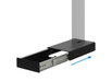 B-Tech BT8587/B Bolt-Down Column Mounted Digital Signage Stand With Retractable Base Multimedia Carts & Stands B-Tech