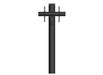 B-Tech BT8701/B Premium 2m Floor-to-Wall Single Screen UC Stand For 39"-75" Screen Floor to Wall Mount Bracket B-Tech