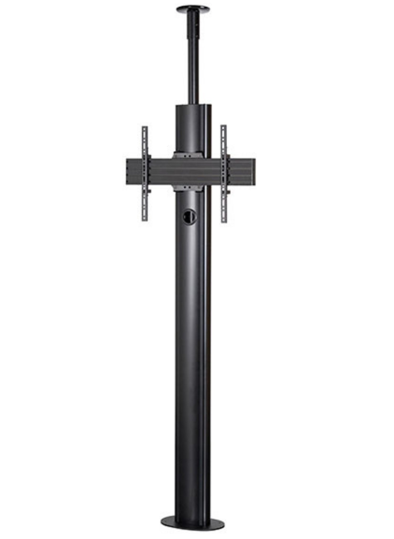 B-Tech 32" - 75" Premium Floor-To-Ceiling Single Screen UC Stand | BT8702/B Ceiling Mount Bracket B-Tech