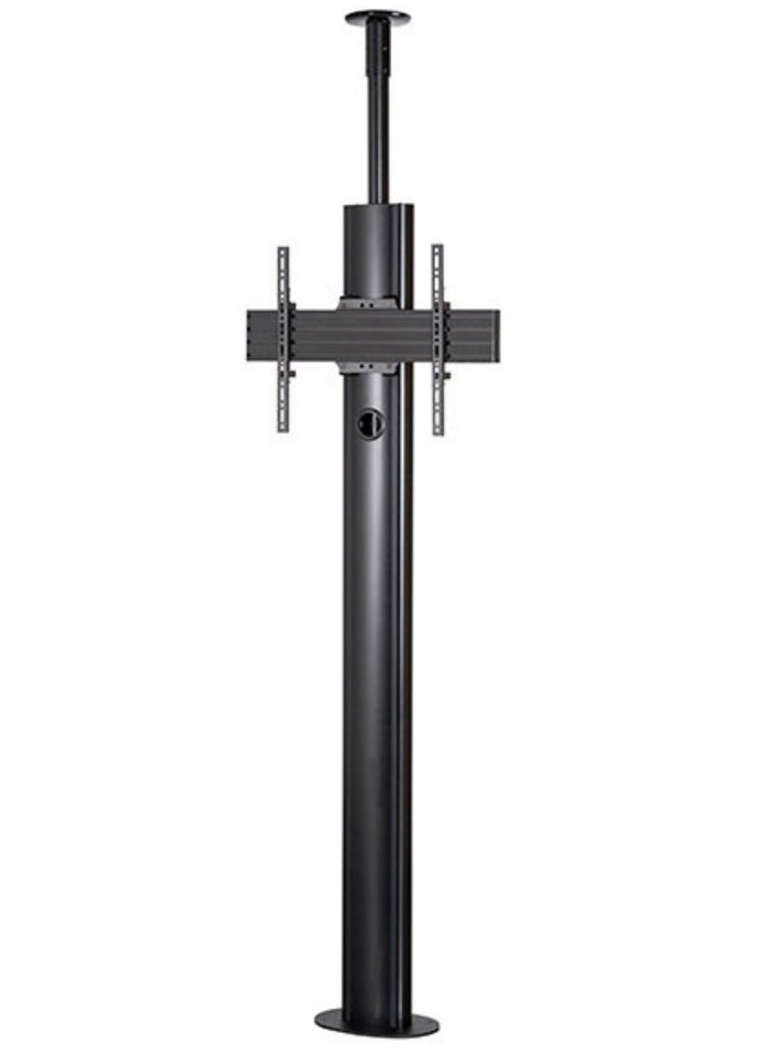B-Tech 32" - 75" Premium Floor-To-Ceiling Single Screen UC Stand | BT8702/B Ceiling Mount Bracket B-Tech