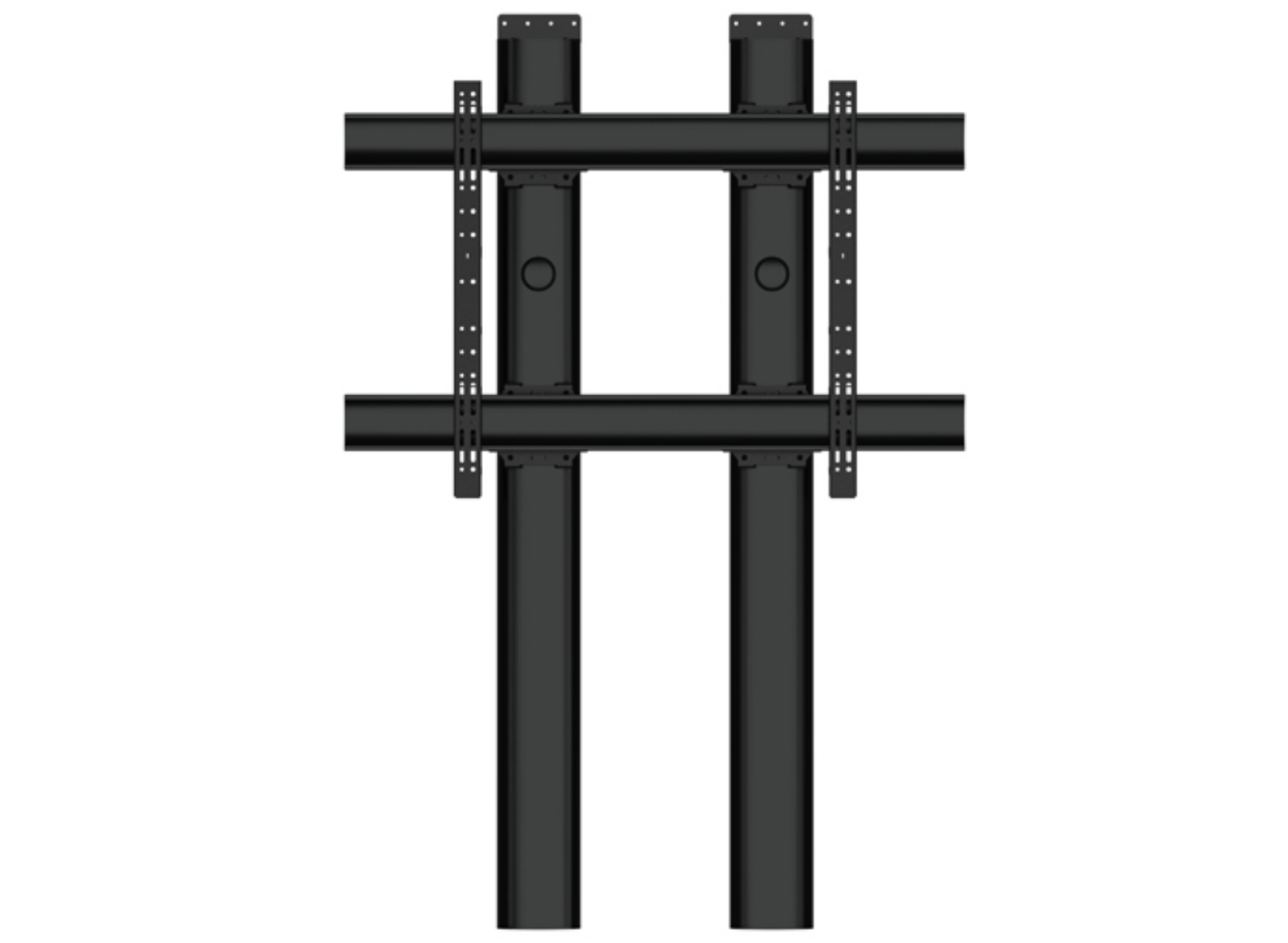 B-Tech BT8707/B Premium Floor-To-Wall Single Screen Twin Column UC Stand - 2m Multimedia Carts & Stands B-Tech