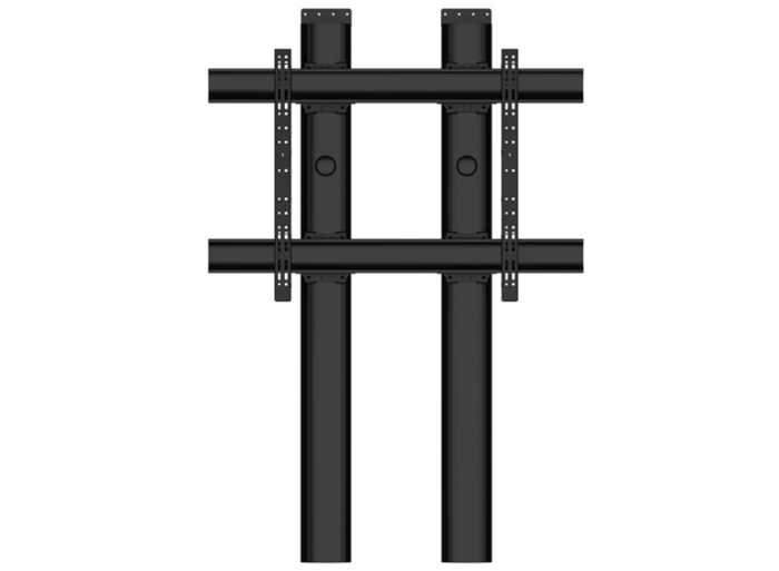 B-Tech BT8707/B Premium Floor-To-Wall Single Screen Twin Column UC Stand - 2m Multimedia Carts & Stands B-Tech