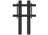 B-Tech BT8707/B Premium Floor-To-Wall Single Screen Twin Column UC Stand - 2m