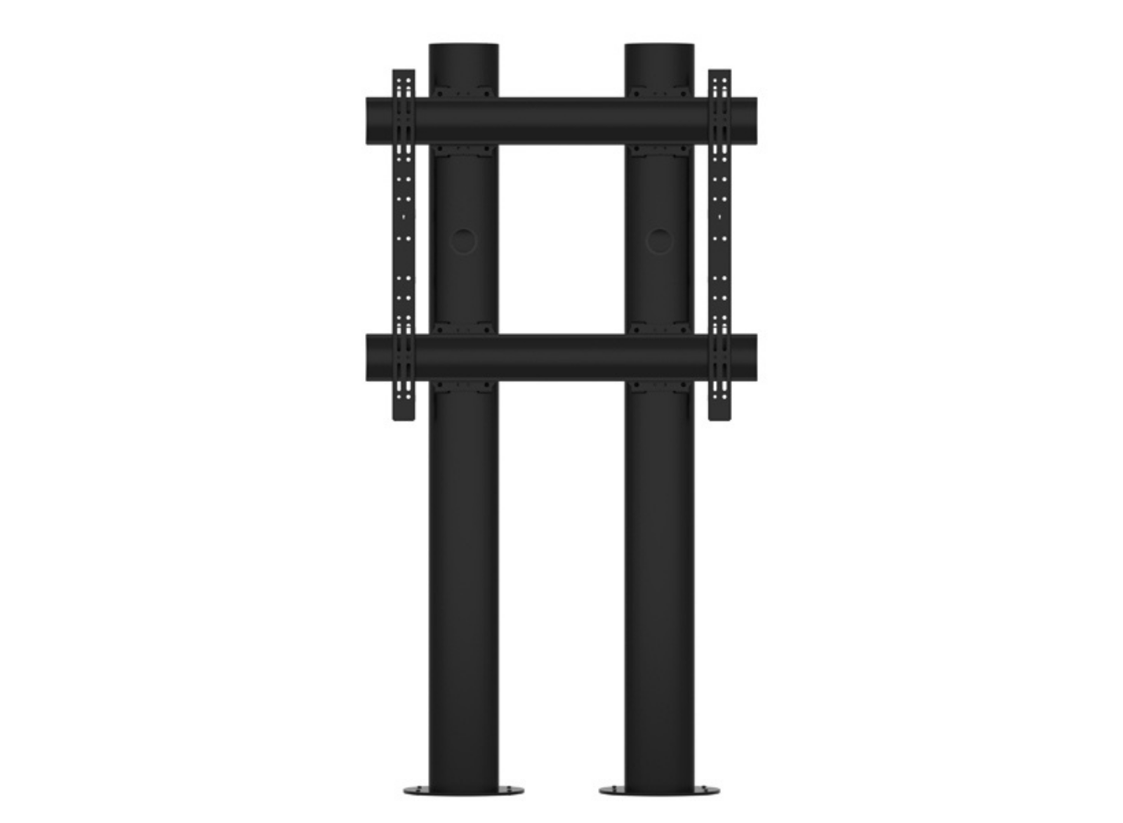 B-Tech BT8708/B 2m Premium Bolt Down Single Screen Twin Column UC Stand For 65"-100" Displays Floor Stand B-Tech