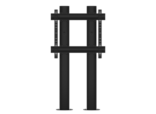 B-Tech BT8708/B 2m Premium Bolt Down Single Screen Twin Column UC Stand For 65"-100" Displays Signage Display Mounts B-Tech