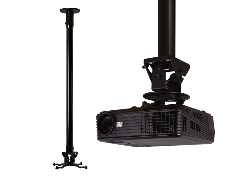 B-Tech BT899/B Projector Ceiling Mount With Micro Adjustment For Up To 25Kg Projectors Projector Mount B-Tech