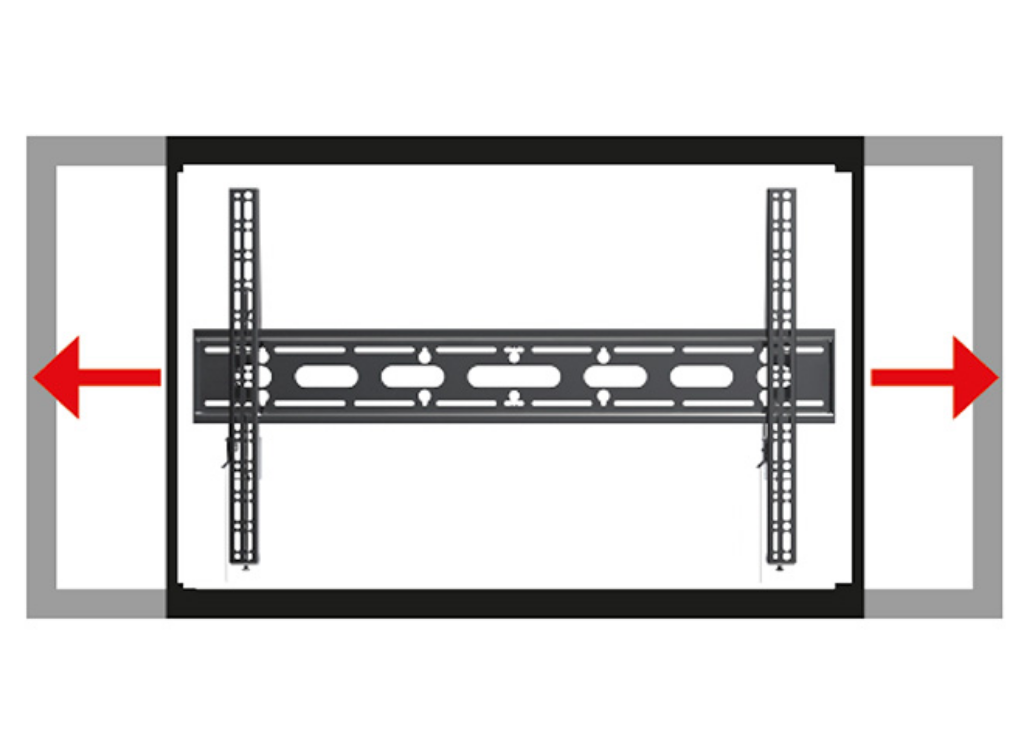 B-Tech 65" - 120" XL Heavy Duty Universal Flat Screen Wall Mount | BT9903-B V2 Wall Mount Bracket B-Tech