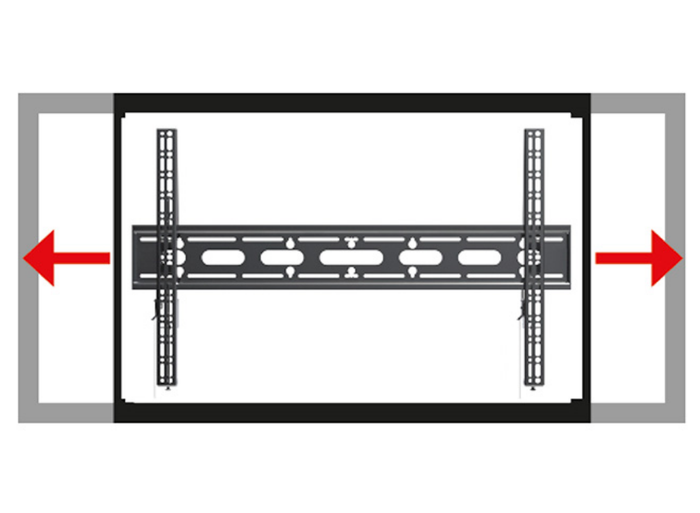 B-Tech 65" - 120" XL Heavy Duty Universal Flat Screen Wall Mount | BT9903-B V2 Wall Mount Bracket B-Tech