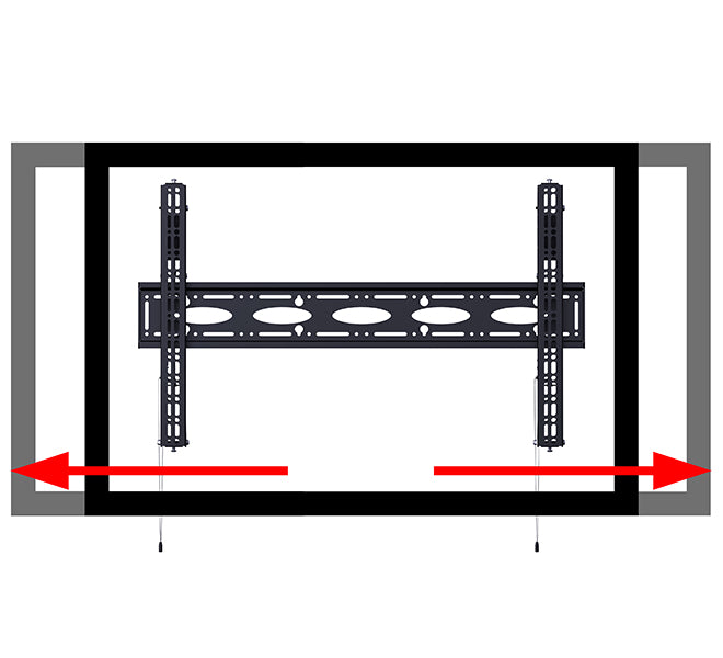 B-Tech 65" - 100" XL Heavy Duty Universal Flat Screen Wall Mount with Tilt | BT9910/B Wall Mount Bracket B-Tech