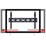 B-Tech 65" - 100" XL Heavy Duty Universal Flat Screen Wall Mount with Tilt | BT9910/B Wall Mount Bracket B-Tech