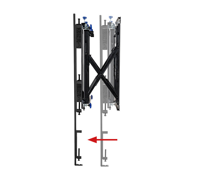 B-Tech 72" - 120" Soft-Open Full Service Wall Mount for XXL Displays | BT9921/B Wall Mount Bracket B-Tech