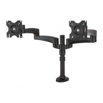 B-Tech Up to 28" Twin Screen Tilt & Swivel Desk Mount | BT7374/B Monitor Arm Desk Mount B-Tech