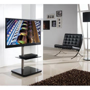 B-Tech BTF800/BS Flat Screen TV Stand With Square Base Floor Stand B-Tech