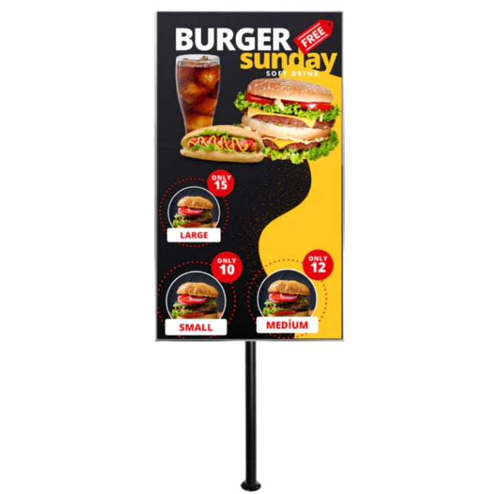 Moove 32" to 65" Digital Signage Floor Mounting Bracket TV Mount & Brackets Moove AVMounts 0.5m Pole Portrait (Vertical)