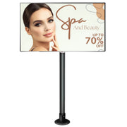 Moove 32" to 65" Digital Signage Floor Mounting Bracket Floor Stand Moove AVMounts 2m Pole Landscape (Horizontal)