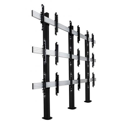 B-Tech 46" - 55" Universal Bolt Down Video Wall Stand For 3x3 Video Walls | BT8372-3X3/BB Video Wall Mount B-Tech