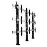 B-Tech 46" - 55" Universal Bolt Down Video Wall Stand For 3x3 Video Walls | BT8372-3X3/BB