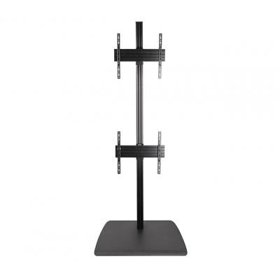 B-Tech 47" - 65" System X™ Universal Dual Stack Flat Screen Floor Stand | BTF842/BB Floor Stand B-Tech