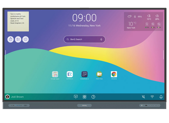 BenQ RP8604 86" 4K Ultra HD Interactive Flat Panel Display With EDLA Certified Interactive Touchscreen Display BenQ