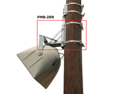 Biamp PMB-2RR Mount Bracket with Pan & Tilt for Single/Dual Loudspeakers