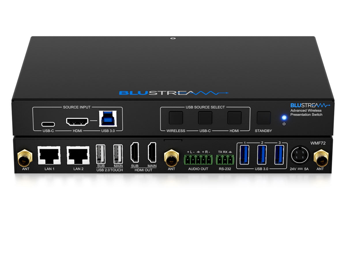 BluStream Advanced Wireless Multi-Format Presentation Switch | WMF72 Wireless Presentation System BluStream