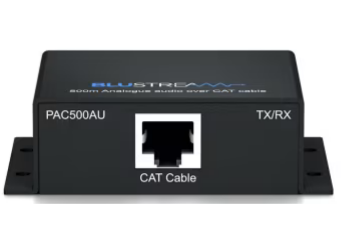 BluStream PAC500AU Passive Audio Over CAT Cable AV Extender BluStream