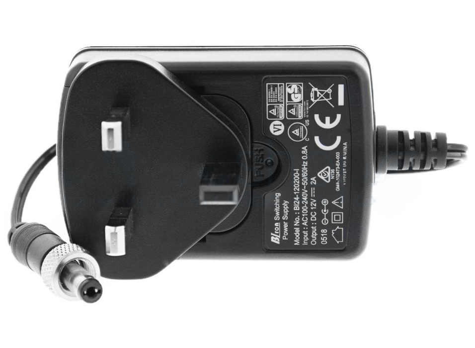 Blustream PS122 12V/2A Power Supply Compatible with HDBaseT Transmitters & Receivers BluStream Power Suply BluStream