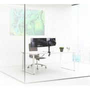 B-Tech BT7384 Full Motion Twin Screen Desk Mount Monitor Arm Desk Mount B-Tech
