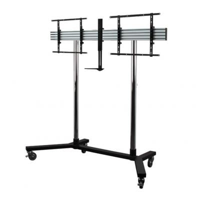 B-Tech 32" - 38" Universal Twin Screen VC Stand | BT8520/BB Mobile Trolley B-Tech