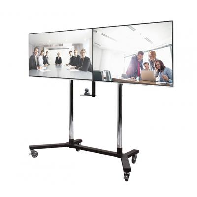 B-Tech 32" - 38" Universal Twin Screen VC Stand | BT8520/BB Mobile Trolley B-Tech
