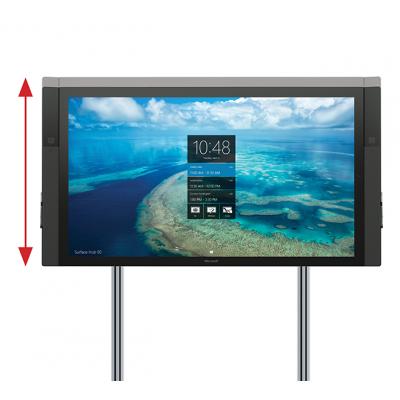 B-Tech 72" - 120" System X™ Trolley For 84 inch Microsoft Surface Hub | BT8508/BB Mobile Trolley B-Tech