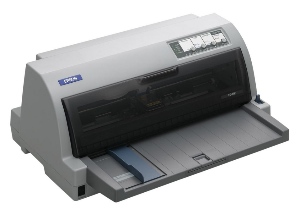 Epson LQ-690 High-Speed 24-Pin Dot Matrix Printer with Flatbed Design | C11CA13041 Dot Matrix Printers Epson