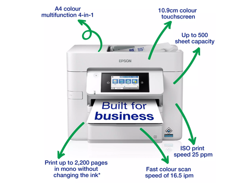 Epson WorkForce Pro WF-C4810DTWF A4 Duplex Multifunction Printer Printer Paper | A4 - A3 Paper & Photo Paper Epson