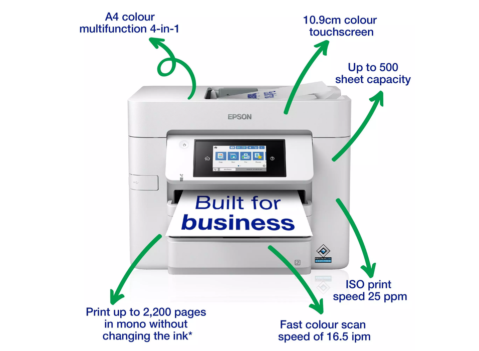 Epson WorkForce Pro WF-C4810DTWF A4 Duplex Multifunction Printer Printer Paper | A4 - A3 Paper & Photo Paper Epson