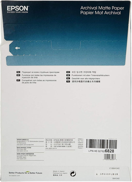 Epson Archival Matte Paper - A4 - 50 Sheets