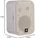JBL PRO Control 1 Pro White 2-Way Speakers | C1PRO-WH Two-Way Loudspeaker JBL