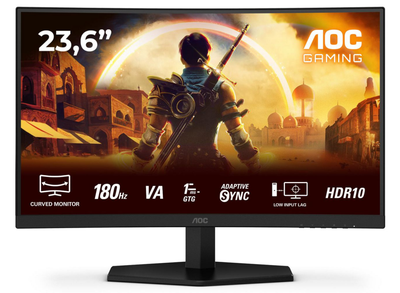 AOC C24G42E 24" 180Hz 0.5ms Full HD Curved Gaming Monitor Gaming Monitor AOC