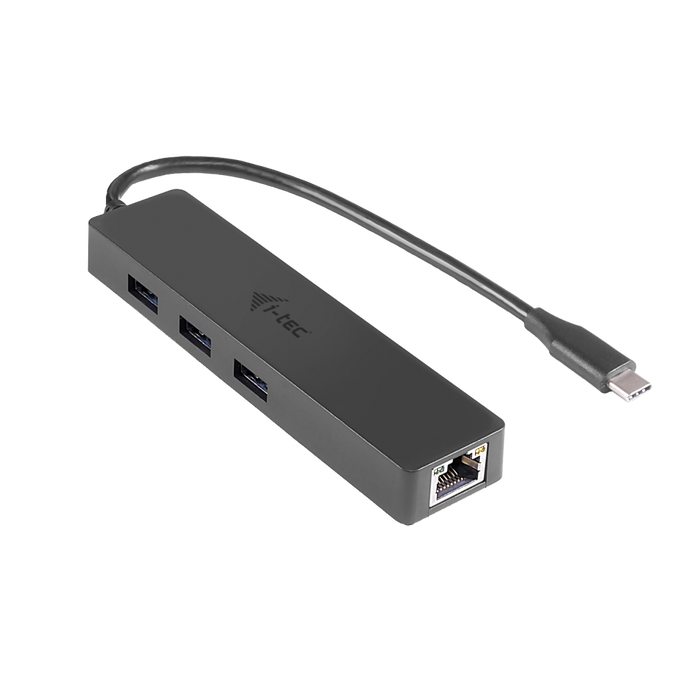 i-tec USB-C Slim Passive HUB 3 Port + Gigabit Ethernet Adapter | C31GL3SLIM USB Hubs & Docking Station i-tec