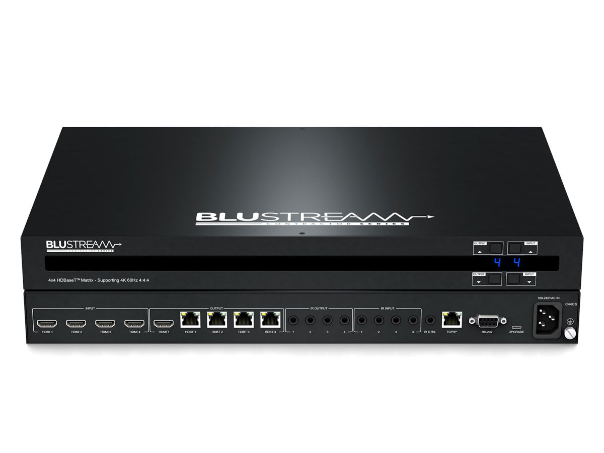 BluStream Contractor 4x4 HDBaseT™ CSC Matrix - 70m | C44CS-KIT AV Receiver BluStream