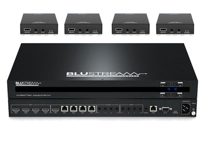 BluStream Contractor 4x4 HDBaseT™ CSC Matrix - 70m | C44CS-KIT AV Receiver BluStream