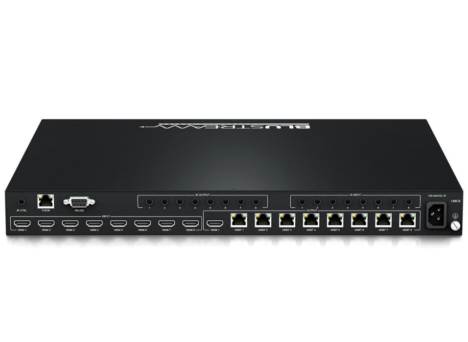 BluStream Contractor 8x8 HDBaseT™ CSC Matrix - 70m | C88CS Matrix Switcher BluStream