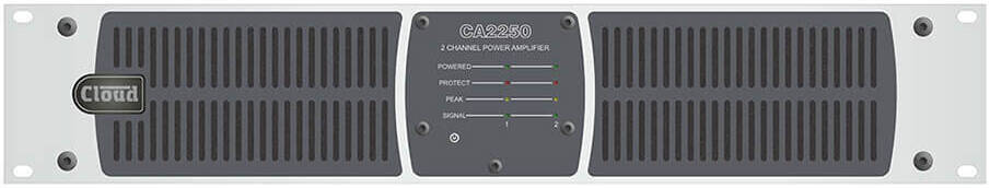 Cloud Electronics 2x250W @ 4 Ohm-8 Ohm-70V-100V Digital Amplifier | CA2250EK Cloud Electronics Amplifiers Cloud Electronics