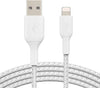 Belkin Braided USB-C to Lightning Cable 1m / 3.3ft White | CAA004BT1MWH