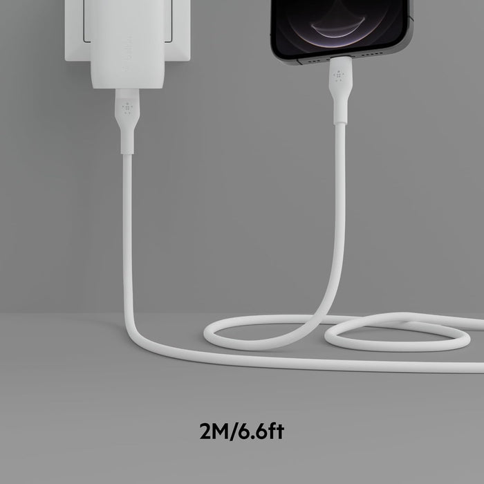 Belkin BoostCharge Flex USB-C Cable with Lightning Connector | CAA009BT2MWH