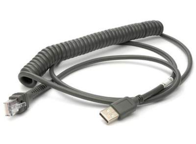 Datalogic 2.44 m USB Data Transfer Cable for Bar Code Reader - First End: USB Type A | CAB-524 Datalogic Barcode Reader Accessories Datalogic