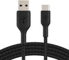 Belkin USB Cable 0.15 m USB-A USB-C Black | CAB002BT0MBK